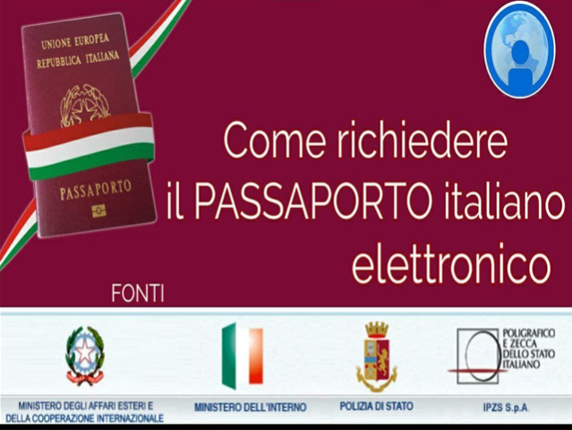 Agenda Passaporto - On line: il Passaporto elettronico